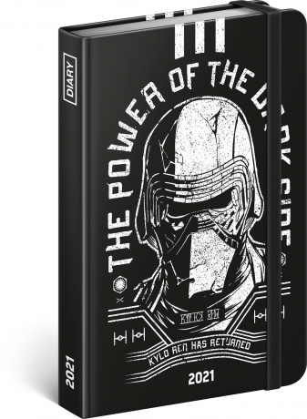 Týždenný diár Star Wars – Kylo Ren 2021, 11 × 16 cm