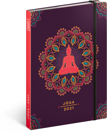 Joga diár 2021, 15 × 21 cm
