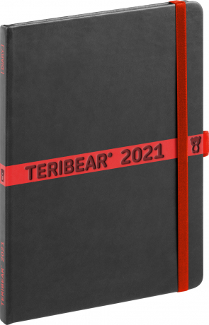 Týždenný diár Teribear 2021, 15 × 21 cm
