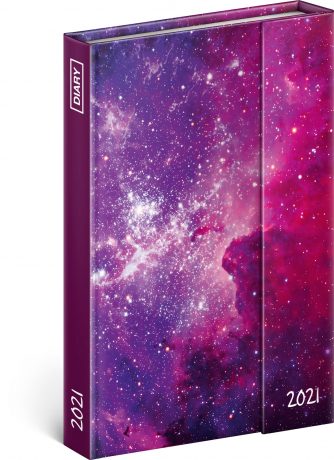 Týždenný magnetický diár Galaxie 2021, 11 × 16 cm