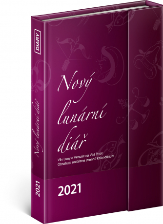 Týždenný magnetický Nový lunárny diár 2021, 11 × 16 cm