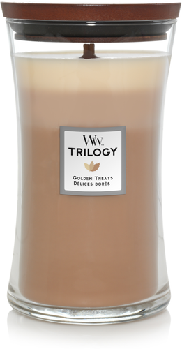 WoodWick sviečka veľká Trilogy Golden Treats