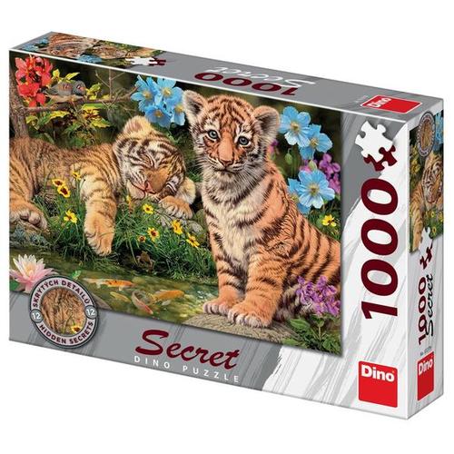 Kniha Puzzle 1000 Tygříci secret collection