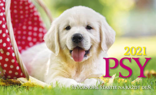 Psy 2021 stolový kalendár