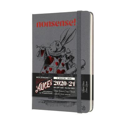 Diár MOLESKINE 18m 2020-2021 týždenný AinW šedý S
