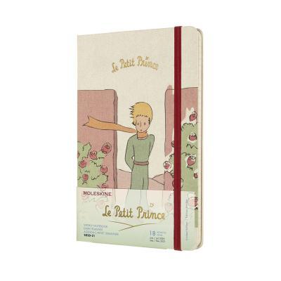 Diár MOLESKINE 18m 2020-2021 týžden.P.Prince Ruža