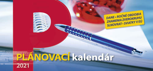 Plánovací kalendár 2021 stolový kalendár