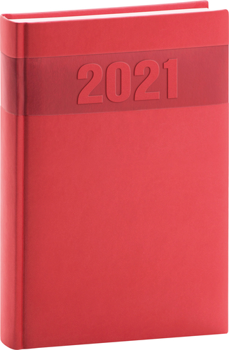 Denný diár Aprint 2021 červený