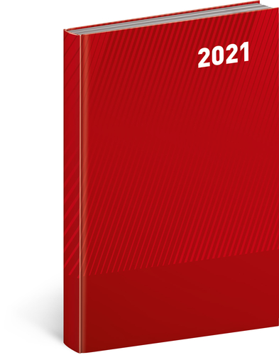 Denný diár Cambio Classic 2021 červený