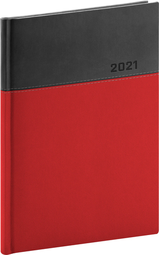 Denný diár Dado 2021 červeno-čierny