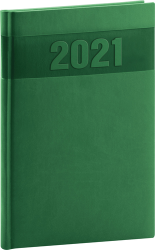 Týždenný diár Aprint 2021 zelený