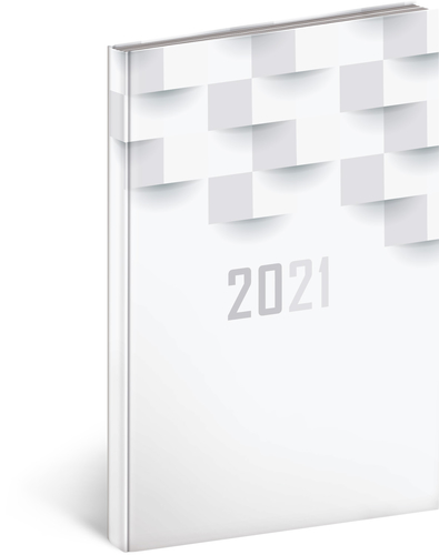 Týždenný diár Cambio Classic 2021 biely