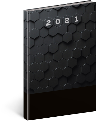 Týždenný diár Cambio Classic 2021 čierny