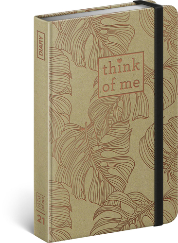 Týždenný diár Craft Monstera: Think of me 2021