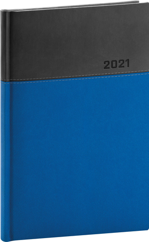 Týždenný diár Dado 2021 modro-čierny