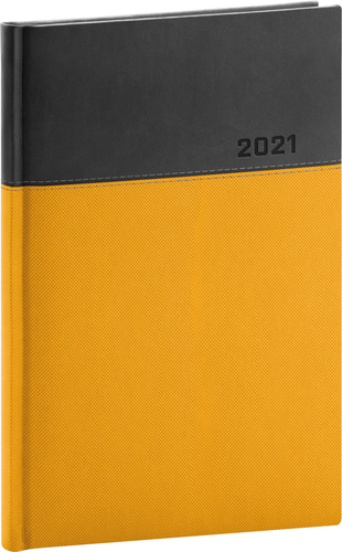 Týždenný diár Dado 2021 žlto-čierny