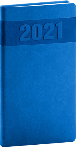 Vreckový diár Aprint 2021 modrý
