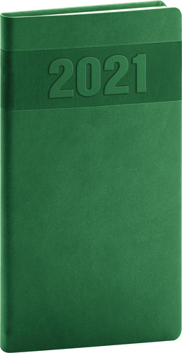 Vreckový diár Aprint 2021 zelený