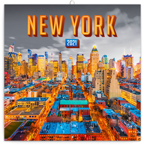 Poznámkový kalendár New York 2021