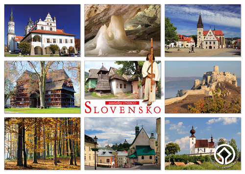 Pohľadnica A6 Slovensko pamiatky UNESCO 02