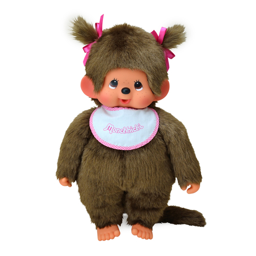 MONCHHICHI Mončiči dievča s dvoma vrkočmi 45cm