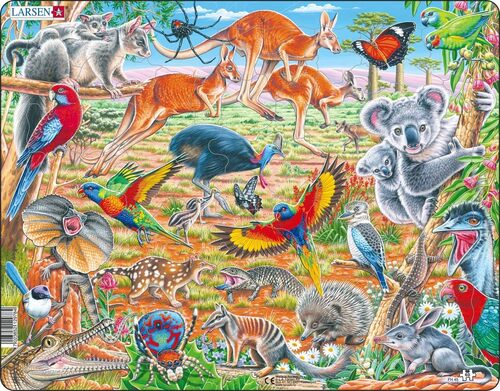 Puzzle Austrálska fauna Larsen FH45-ZZ