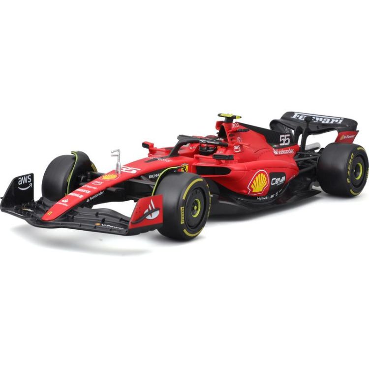 Bburago 1:18 Formula F1 Ferrari Scuderia SF-23(2023) nr.55 Carlos Sainz - with driver