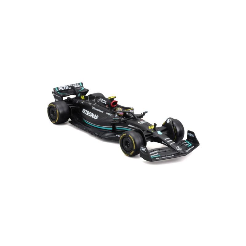 Bburago 1:43 RACE Formula F1 - Mercedes-AMG F1 W14 E Performance (2023) 63 (George Russell) - with driver and decorative box