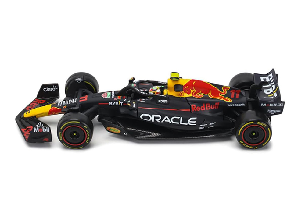 Bburago 1:43 RACE Formula F1 - Red Bull Racing RB19 (2023) 11 (Sergio Pérez) - with driver and decorative box
