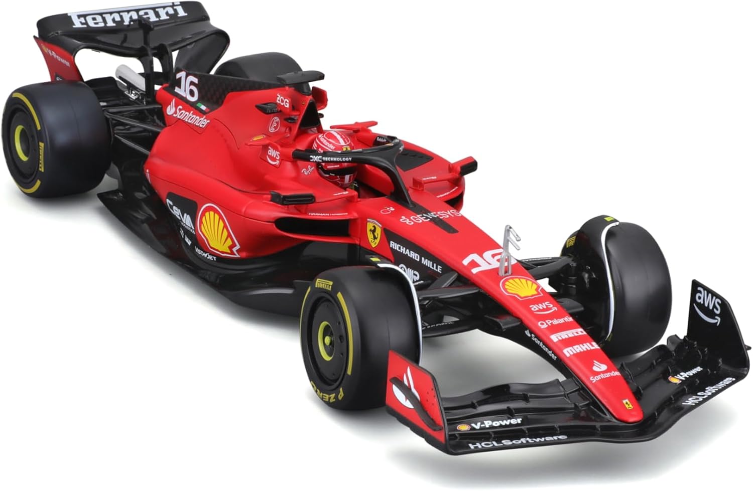 Bburago 1:18 Formula F1 Ferrari Scuderia SF-23(2023) nr.16 Charles Leclerc  - with driver