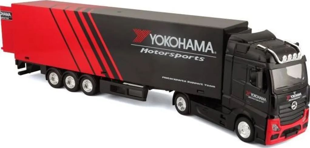 Bburago 1:43 MB Actros Gigaspace / Trailer - Yokohama