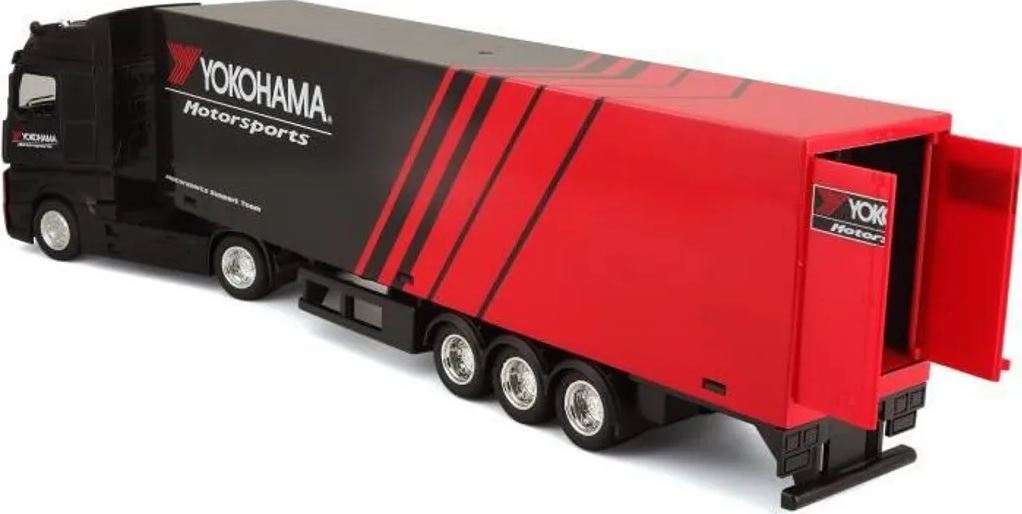Bburago 1:43 MB Actros Gigaspace / Trailer - Yokohama
