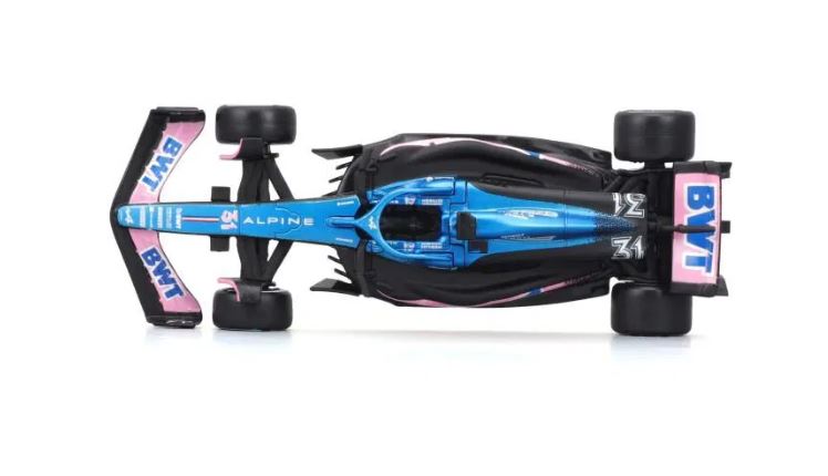 Bburago 1:43 RACE Formula F1 - BWT Alpine F1 Team A523 (2023) 31 (Esteban Ocon)