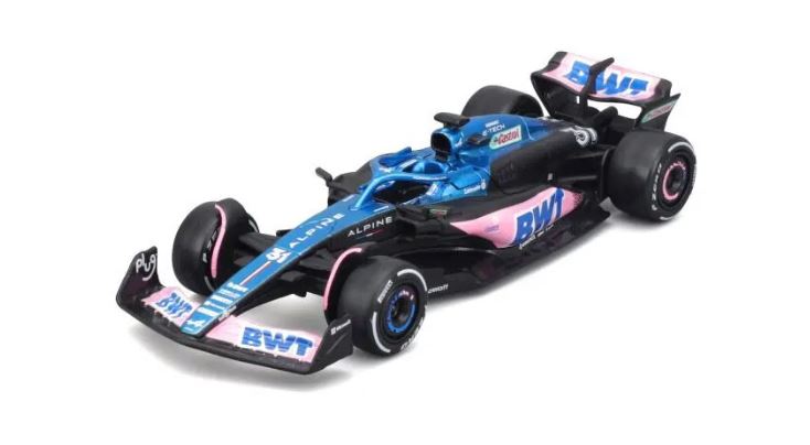 Bburago 1:43 RACE Formula F1 - BWT Alpine F1 Team A523 (2023) 31 (Esteban Ocon)