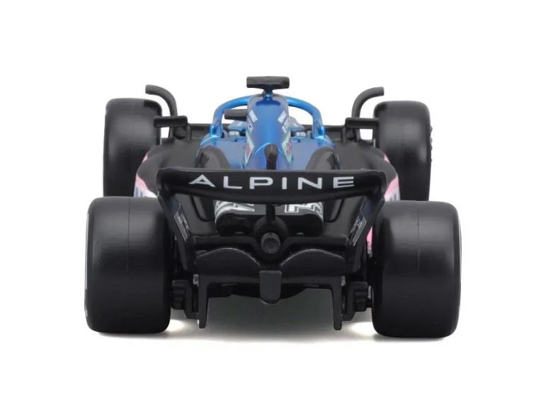 Bburago 1:43 RACE Formula F1 - BWT Alpine F1 Team A523 (2023) 31 (Esteban Ocon) - with driver and decorative box