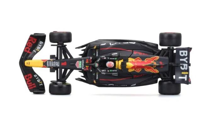 Bburago 1:43 RACE Formula F1 - Red Bull Racing RB19 (2023) 1 (Max Verstappen) - with driver and decorative box