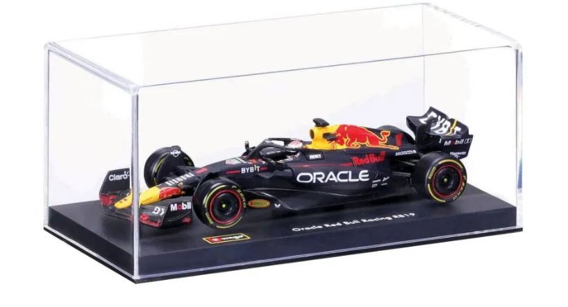 Bburago 1:43 RACE Formula F1 - Red Bull Racing RB19 (2023) 1 (Max Verstappen) - with driver and decorative box