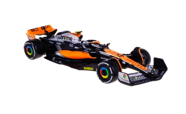 Bburago 1:43 RACE Formula F1 - McLaren F1 Team MCL60 (2023) 81 (Daniel Ricciardo) - with driver and decorative box