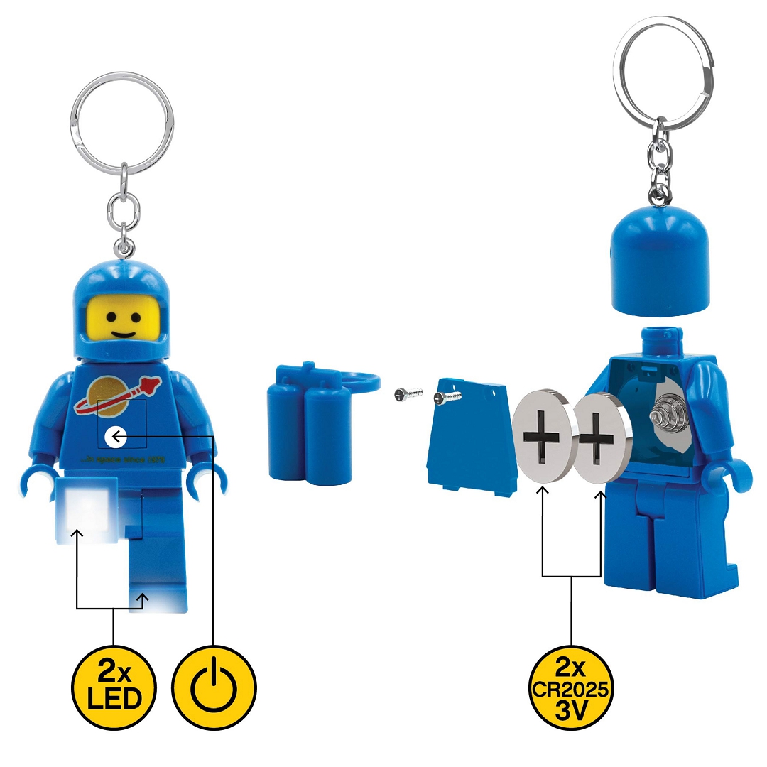 LEGO Spaceman Kozmonaut modrý svietiaca figúrka