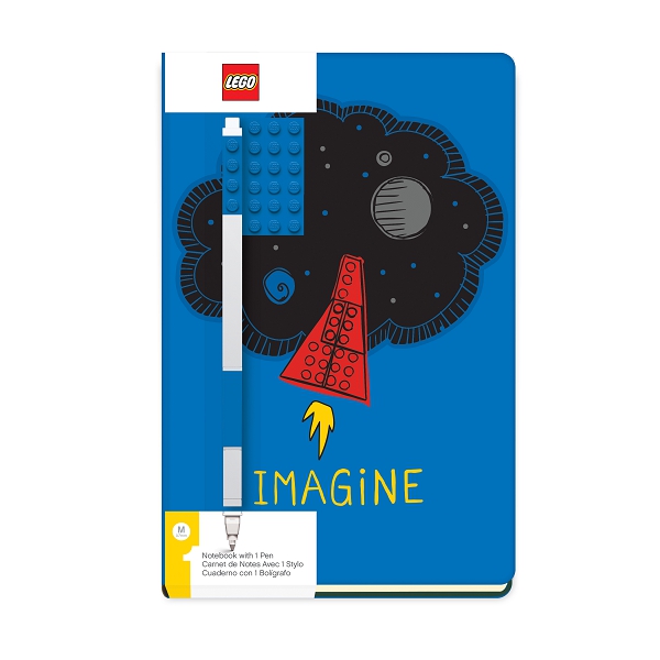 Stationery LEGO Zápisník A5 s modrým perom Imagine