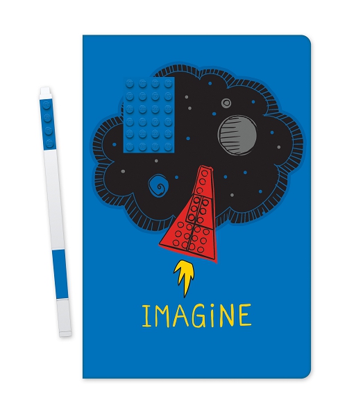 Stationery LEGO Zápisník A5 s modrým perom Imagine