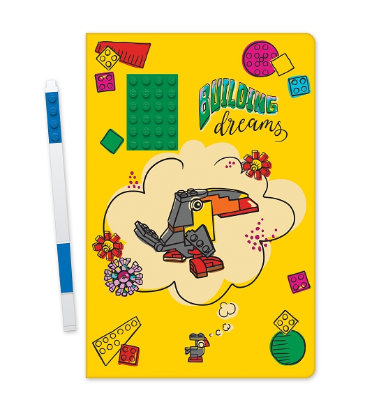 Stationery LEGO Zápisník A5 s modrým perom Building Dreams