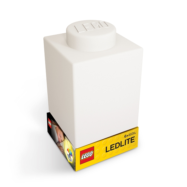 LEGO Classic Silikónová kocka nočné svetlo, biela