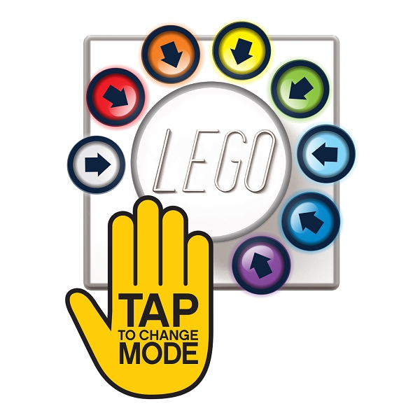 LEGO Classic Silikónová kocka nočné svetlo, žltá