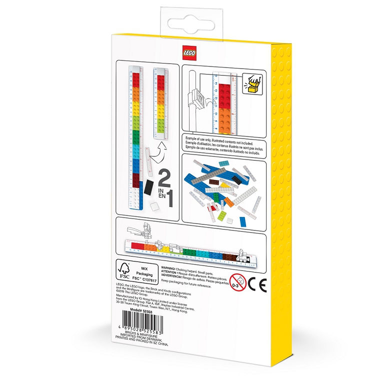 Pravítko LEGO s minifigúrkou, 30 cm