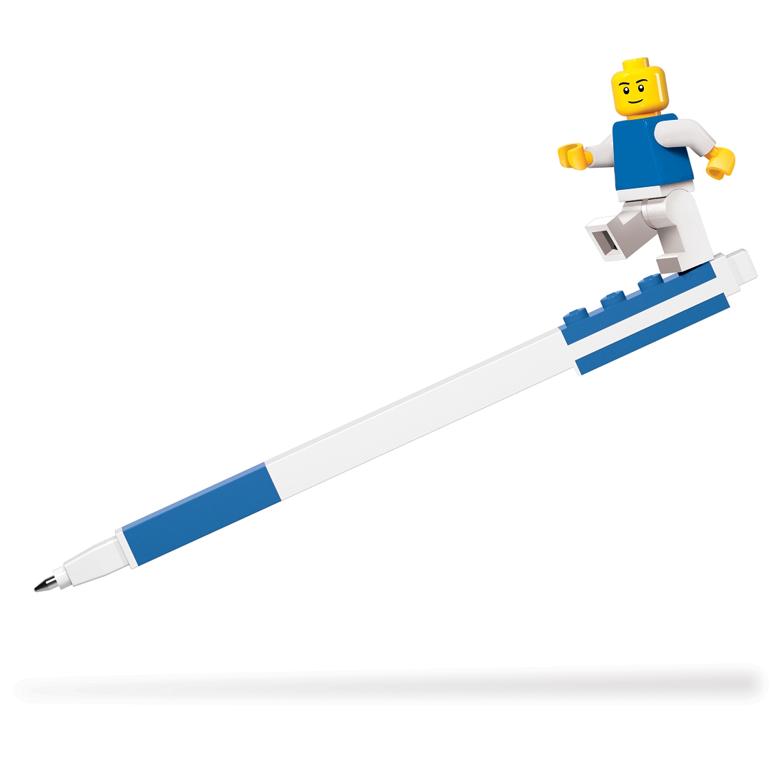 LEGO Gélové pero s minifigúrkou, modré 1 ks
