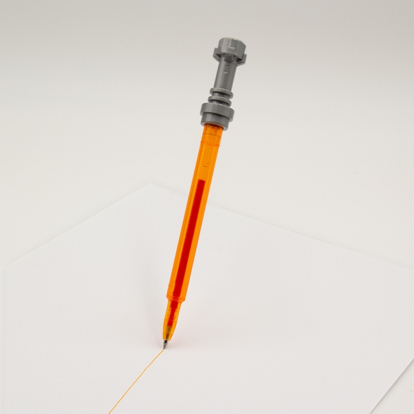 LEGO Star Wars gelové pero Svetelný meč - oranžové