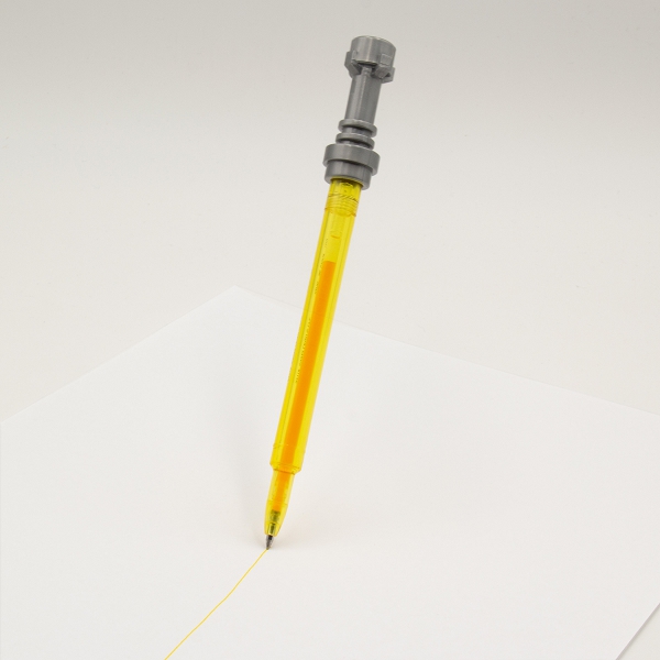 LEGO Star Wars gelové pero Svetelný meč - žlté