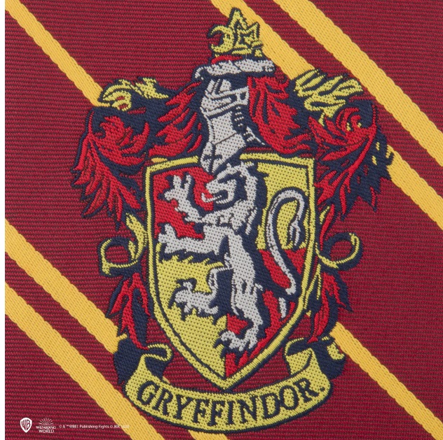 Kravata Chrabromil s erbom Harry Potter pre dospelých