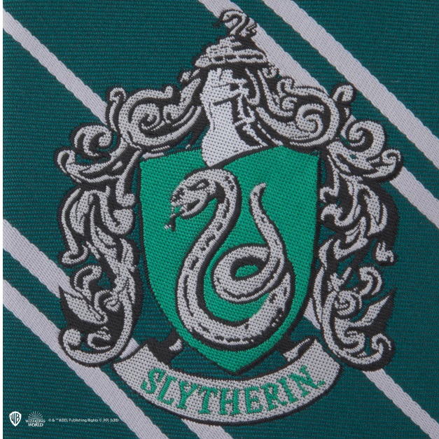 Kravata Slizolín s erbom Harry Potter pre dospelých